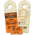 UV Coated Plastic Door Hanger w/ 4"x2 1/8" Tear Off Portion